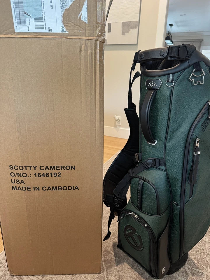 Scotty Cameron x Vessel Oribe Green Player V Stand Bag 2025 Holiday LE